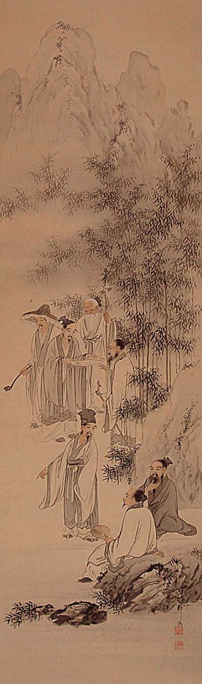佚名 人物 立轴